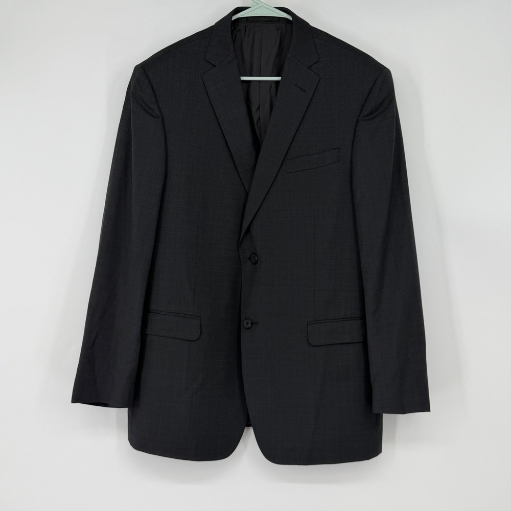 Z Zegna Drop 7 Wool‎ 2 Button Suit Jacket Blazer IT 52 / US 42R Gray Luxury